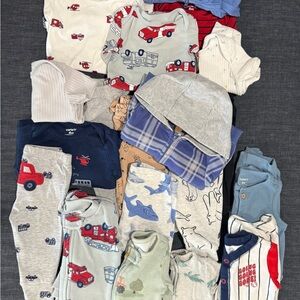 Baby Boy 6 Month Bundle, 20 pieces, Carter’s, Disney & More! Sleepers & Sets